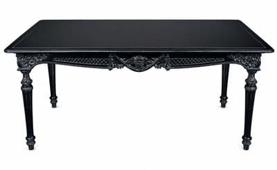 Noir Black French Dining Table