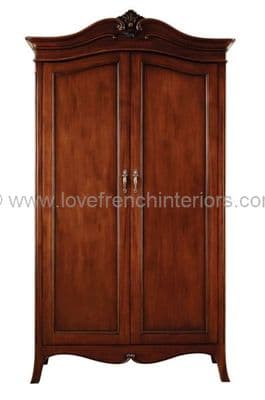 Paris Mahogany Double Wardrobe