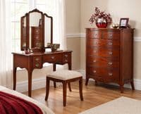 Paris Mahogany Dressing Stool
