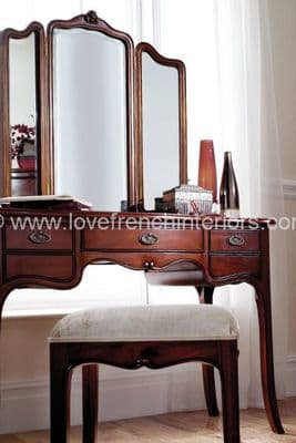 Paris Mahogany Dressing Stool