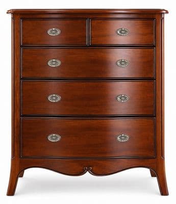 Paris Mahogany Five Drawer Chest
