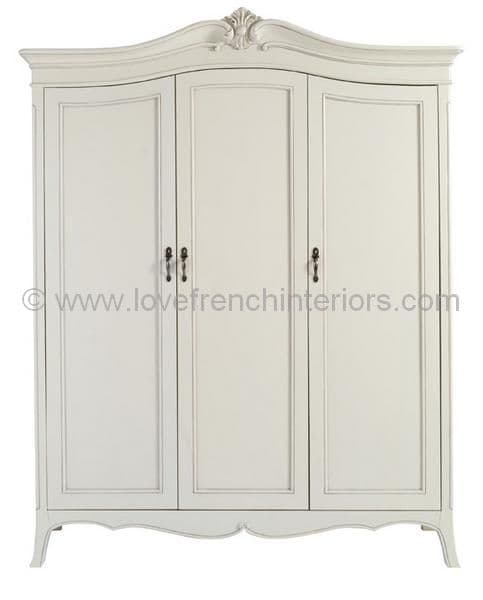 Paris Painted Triple Wardrobe