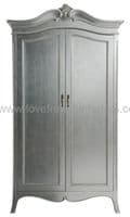 Paris Silver Double Wardrobe