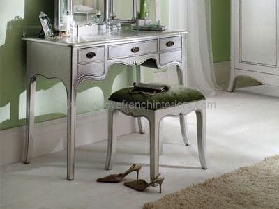 Paris Silver Dresser and Triple Mirror