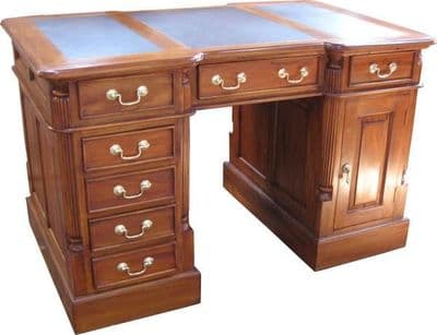Pedestal Desk in Mahogany