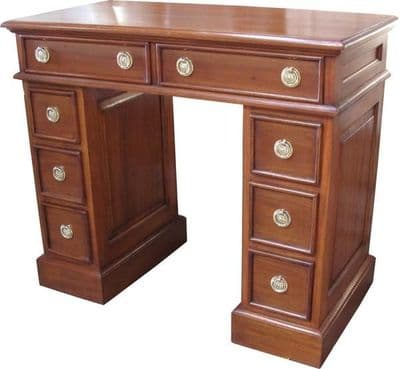 Pedestal Petite Desk in Mahogany