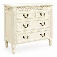 Rochelle 4 Drawer Fretwork French Chest in your choice of colour