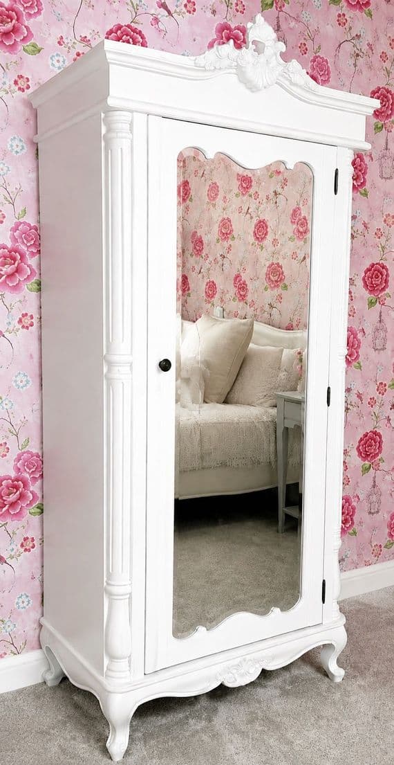 Rochelle Mirrored Cabinet or Armoire