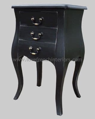 Rochelle Pair of Curvy French Bedsides