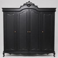 Rochelle Rococo 4 Door Wardrobe in your choice of colour and size