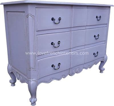 Rochelle Star 3 Drawer French Chest in your choice of colour