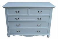 Rochelle Star 5 Drawer 100cm French Chest in your choice of colour