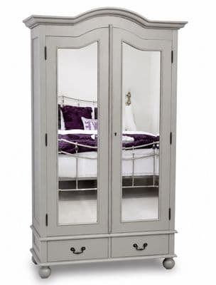 Rochelle Star Double Mirrored French Wardrobe