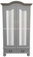 Rochelle Star French Mirrored Wardrobe in your choice of colour