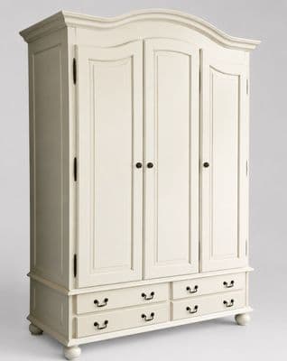 Rochelle Star Triple Wardrobe with Four Drawers