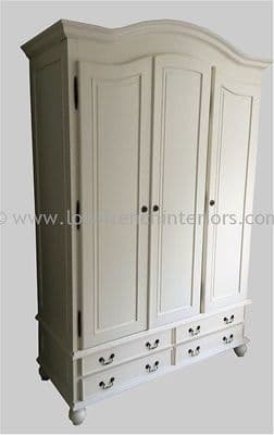Rochelle Star Triple Wardrobe with Four Drawers