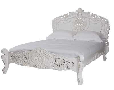 Rococo Ornately Carved Bed Double AW