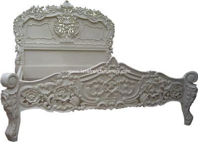 Rococo Ornately Carved Bed Kingsize AW