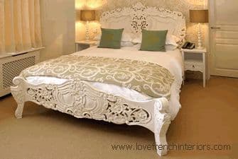 Rococo Ornately Carved Bed Super Kingsize AW