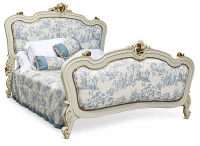 Rococo Upholstered French Bed