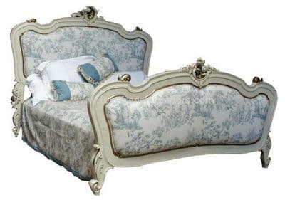 Rococo Upholstered French Bed