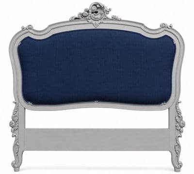 Rococo Upholstered French Headboard Super Kingsize