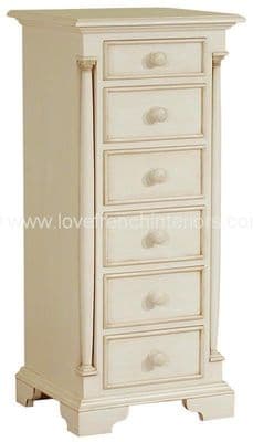 Roseline Six Drawer Tallboy