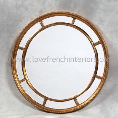 Round Gold Mirror