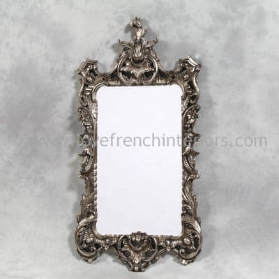 Silver Rectangular Mirror