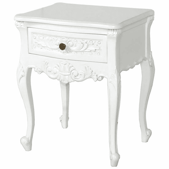 Single Drawer French Bedside Table