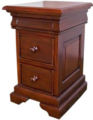 Sleigh 2 Drawer Chest or Bedside