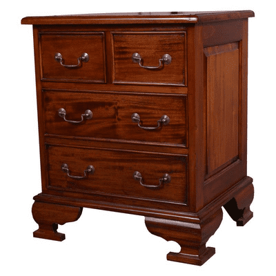 Sleigh 2 over 2 Four Drawer Bedside Chest