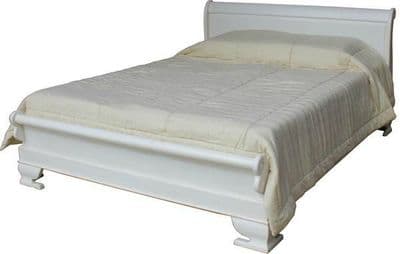 Sleigh Bed with Low Footboard