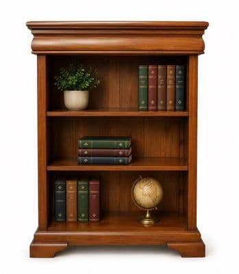 Sleigh Bookcase in Mahogany