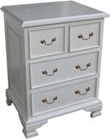 Sleigh Four Drawer (2 over 2) Chest in Mahogany