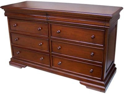 Sleigh Low and Wide 8 Drawer Chest