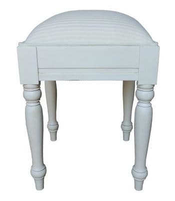 Sleigh Stool with Painted Frame