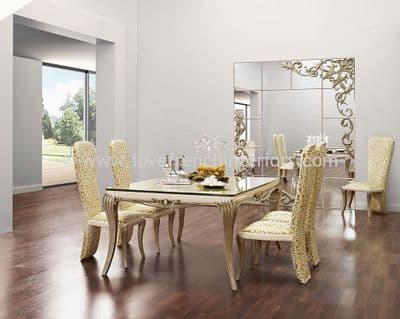Spacium Dining Collection in Beige and White