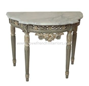 Spencer Console Table with Marble Top