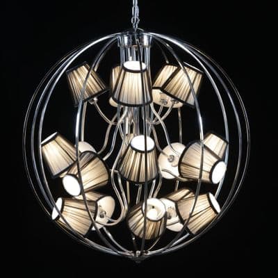 Sphere Chandelier with 16 Shades