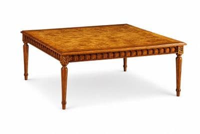 Square Coffee Table in Burr Walnut
