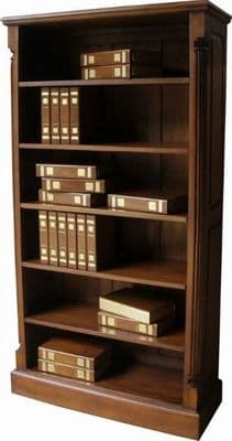 Tall and Wide Bookcase in Mahogany