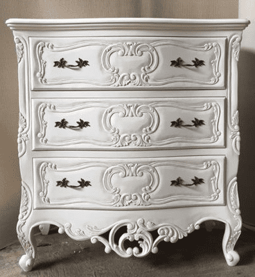 Three Drawer Rococo Large Chest