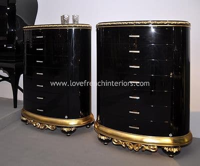 Venezia 7 Drawer Tallboy Oval Chest