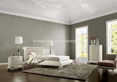 Venezia Bedroom Collection in Fawn Velvet