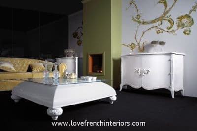 Venezia Coffee Table with Glass Top