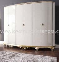 Venezia Oval Six Door Wardrobe