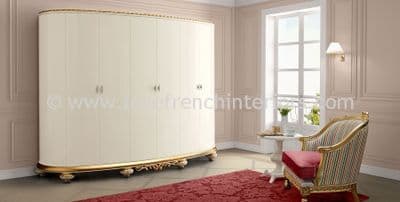 Venezia Oval Six Door Wardrobe