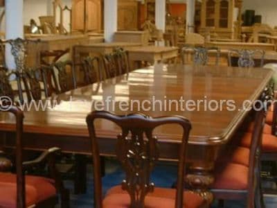 Victorian Square End Dining Table up to L500 x W150cm