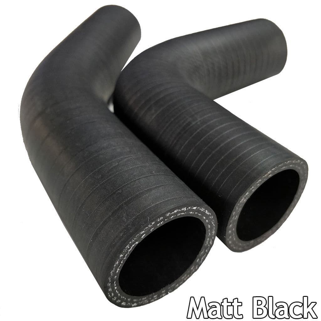 Black 90-Degree Silicone Hose Elbow - 5/8" (16mm) ID, 4.5mm Thick For Heater/Coolant